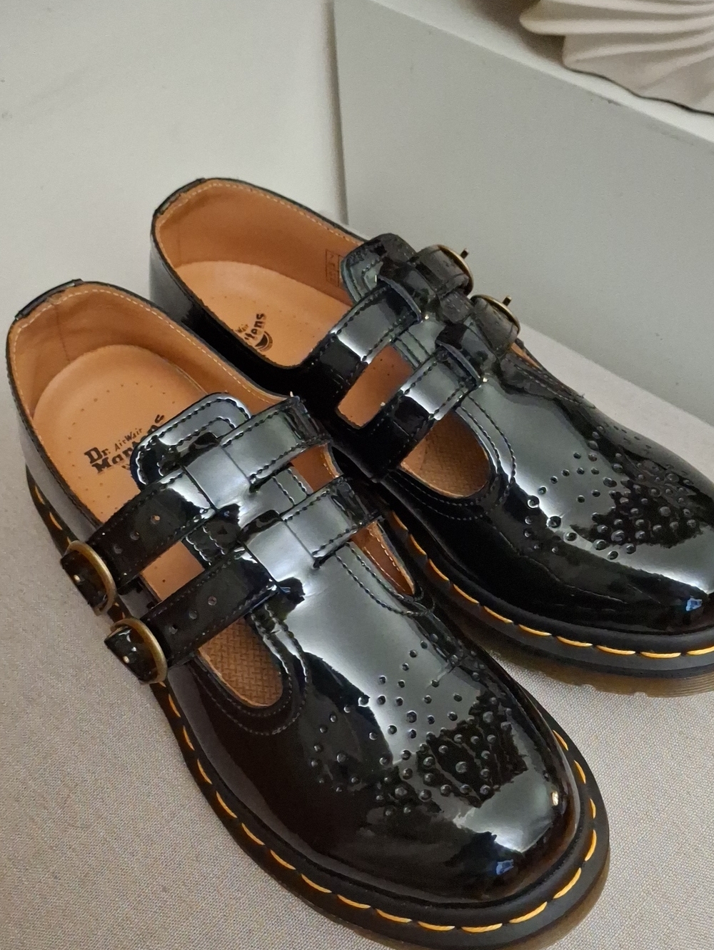 Dr. Martens Mary Jane Black Patent Double-Strap Dress Shoes_1 - Picture 2 of 6